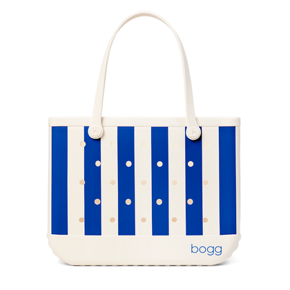 Original Bogg Bag - Mykonos Blue Stripe - Daily Resort Tote
