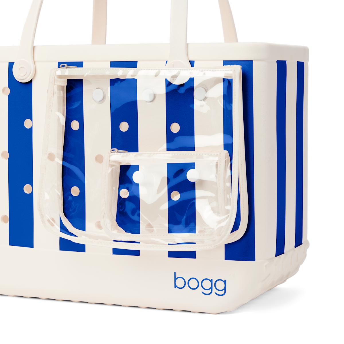 Original Bogg Bag - Mykonos Blue Stripe - Daily Resort Tote
